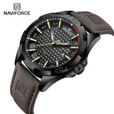 NAVIFORCE Men Fashion Quartz Watch with Round Alloy Case Shape - BYDBN-