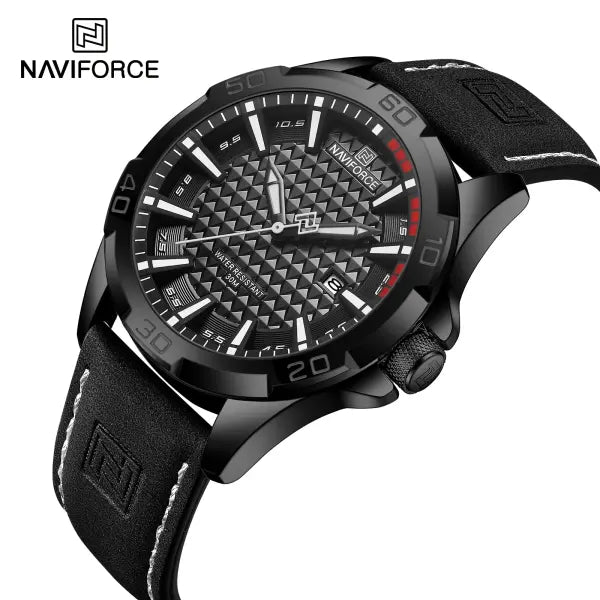 NAVIFORCE Men Fashion Quartz Watch with Round Alloy Case Shape - BWB-
