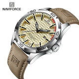 NAVIFORCE Men Fashion Quartz Watch with Round Alloy Case Shape - SYLBN-