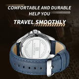 NAVIFORCE Men Fashion Quartz Watch with Round Alloy Case Shape