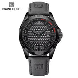 NAVIFORCE Men Fashion Quartz Watch with Round Alloy Case Shape