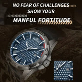 NAVIFORCE Men Fashion Quartz Watch with Round Alloy Case Shape