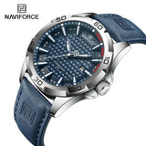 NAVIFORCE Men Fashion Quartz Watch with Round Alloy Case Shape - SBEBE-