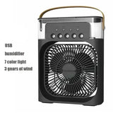 New 3 In 1 Fan AIr Conditioner Household Mini Air Cooler LED Night Light Portable Humidifier Air Adjustment Fan Office