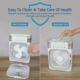 New 3 In 1 Fan AIr Conditioner Household Mini Air Cooler LED Night Light Portable Humidifier Air Adjustment Fan Office