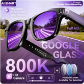 AI Smart Glasses with 800W HD Camera - Photochromic Color-Changing Sunglasses with Video Recording AI Translation &