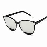 Vintage Metal Fashion Sunglasses UV400 Protection - 6 Black Silver / As Picture