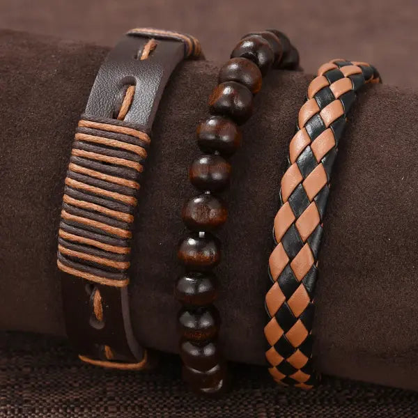 Luxury Hip Hop Men Watch Set with Arabic Numeral Markers