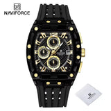 Silicone Band Quartz Chronograph Watch 5ATM Waterproof - BGB-