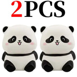 Panda LED Night Light for Unisex (Plastic) Creative Kids Decor - B 2Pcs