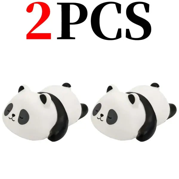 Panda LED Night Light for Unisex (Plastic) Creative Kids Decor - A 2Pcs