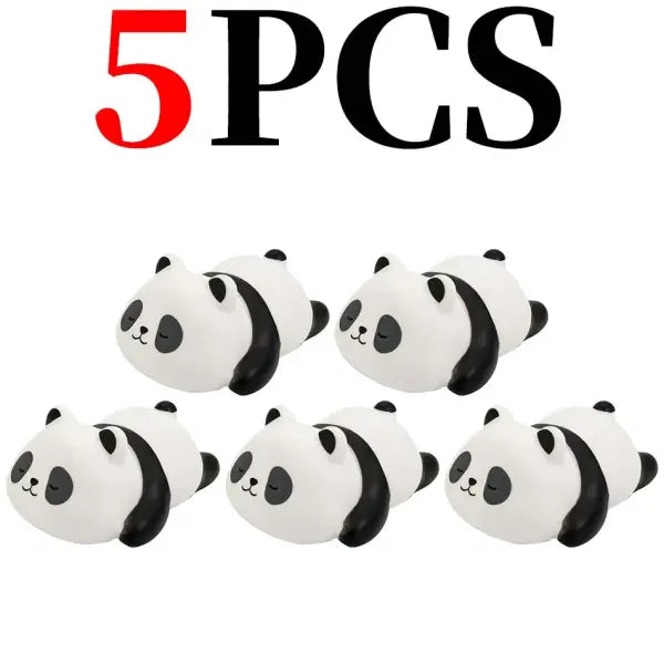 Panda LED Night Light for Unisex (Plastic) Creative Kids Decor - A 5Pcs