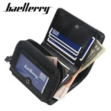 Baellerry High Quality Zipper Short Wallet for Men with Card Holder
