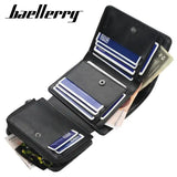 Baellerry High Quality Zipper Short Wallet for Men with Card Holder