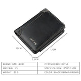 Baellerry High Quality Zipper Short Wallet for Men with Card Holder
