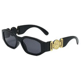 Retro Irregular Square Sunglasses with UV400 Resin Lenses - A / 1PC