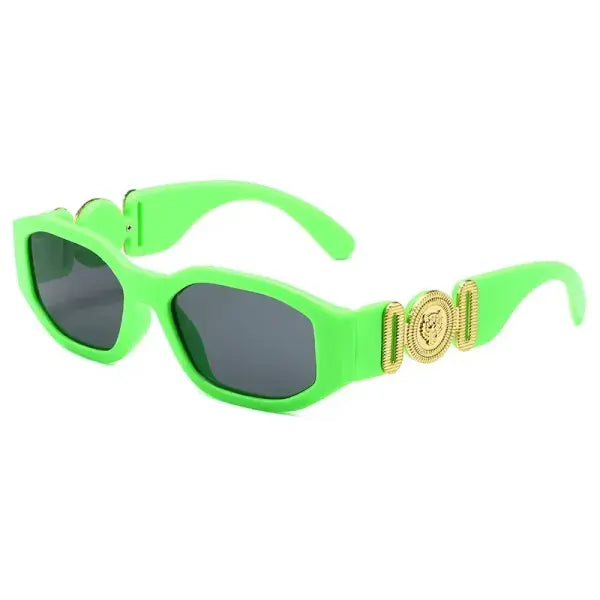 Retro Irregular Square Sunglasses with UV400 Resin Lenses - F / 1PC