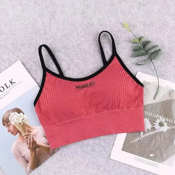 New Sports Bra For Women Gym Sexy Crop Top Bra Women Cotton Underwear Soft Comfort Tube Tops Female Brassiere Tops