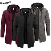 Men’s Oversize Zipper Hoodie – Streetwear Long Sleeve Winter Warm Sweatshirt Jacket