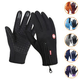 Winter Waterproof Touchscreen Gloves – Warm Velvet Outdoor Cycling & Motorcycle Gloves for Men and Women