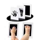 Newborn Baby DIY Hand and Footprint Kit with Ink Pads Photo Frame