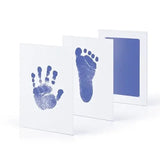 Newborn Baby DIY Hand and Footprint Kit with Ink Pads Photo Frame - Sky Blue Ink Pad