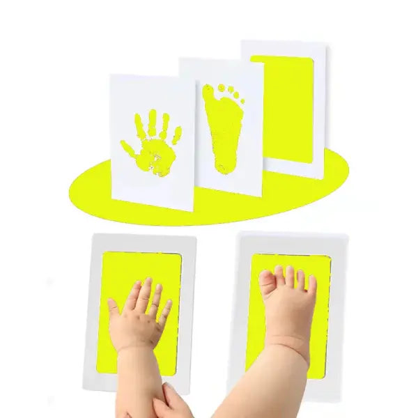 Newborn Baby DIY Hand and Footprint Kit with Ink Pads Photo Frame