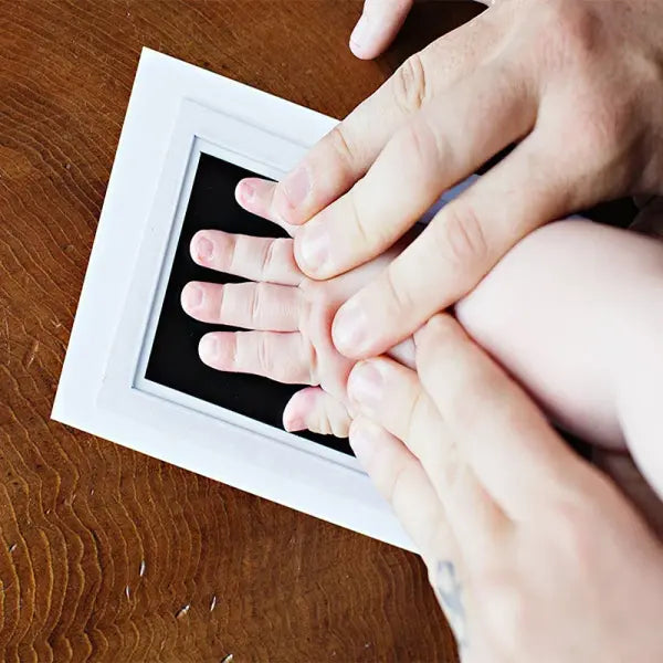Newborn Baby DIY Hand and Footprint Kit with Ink Pads Photo Frame