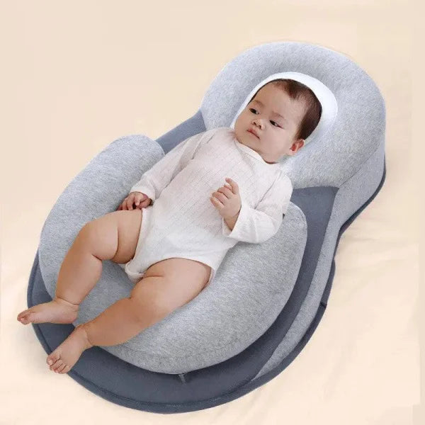Newborn Baby Pillow for Infant Head Shape Support in Safe Cotton - Himpall