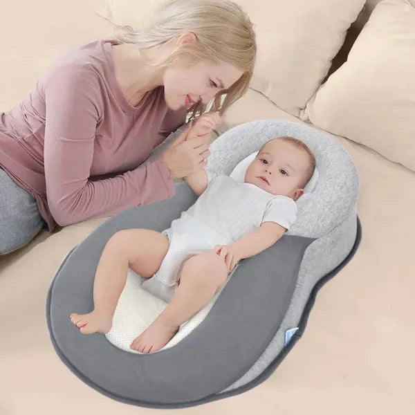 Newborn Baby Pillow for Infant Head Shape Support in Safe Cotton - Himpall