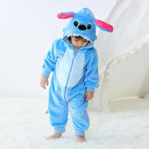 Baby Stitch Costume Romper – Long Sleeve Cartoon Animal Jumpsuit Pajamas for Newborn Boys & Girls