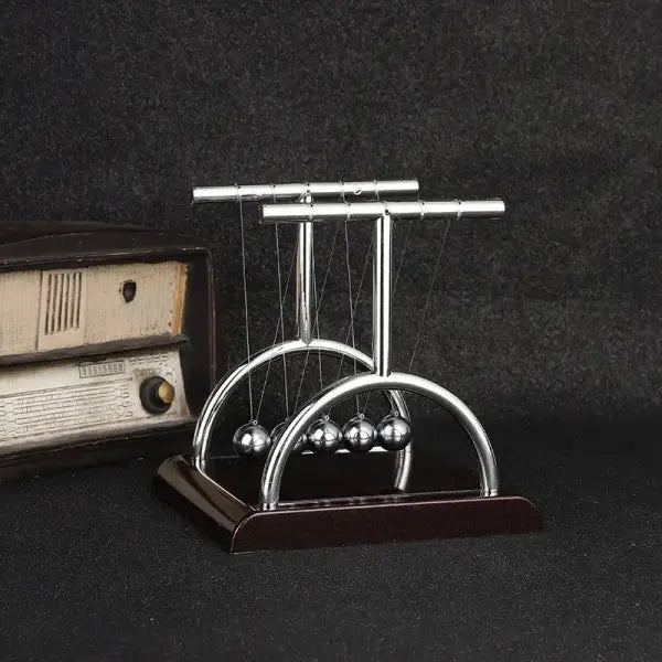 Newton Cradle Balance Steel Ball Pendulum for Physics Stress Relief - Cube Pool B