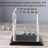 Newton Cradle Balance Steel Ball Pendulum for Physics Stress Relief - Cube Pool B