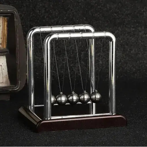 Newton Cradle Balance Steel Ball Pendulum for Physics Stress Relief - Cube Pool B