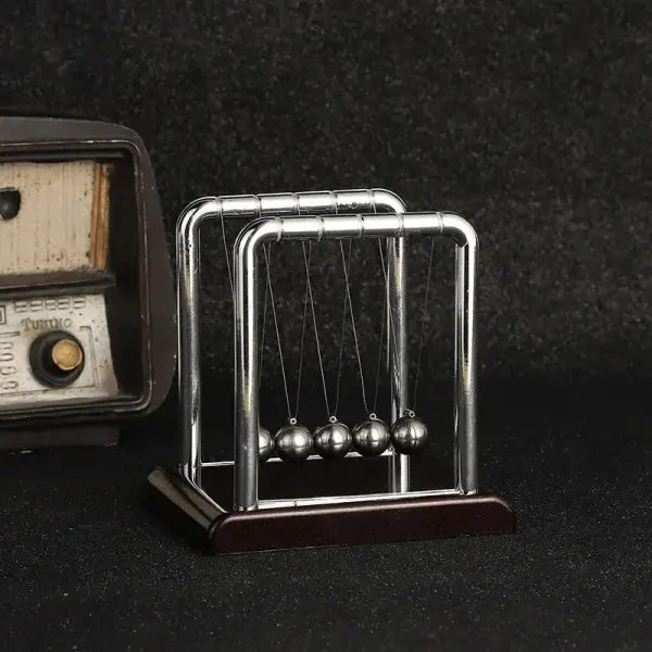 Newton Cradle Balance Steel Ball Pendulum for Physics Stress Relief - Cube Pool B