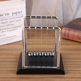 Newton Cradle Balance Steel Ball Pendulum for Physics Stress Relief - Cube Pool B