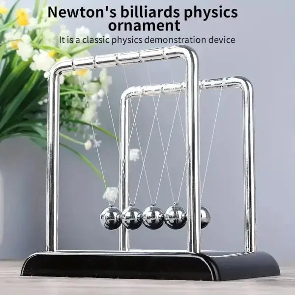 Newton Cradle Balance Steel Ball Pendulum for Physics Stress Relief - Cube Pool B