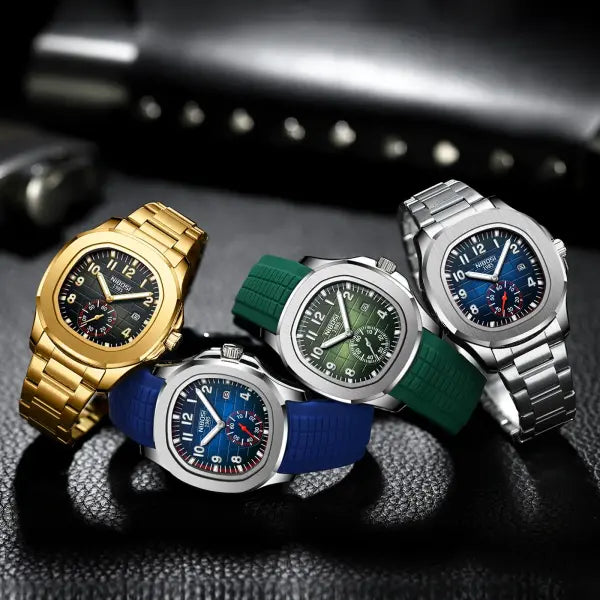Brand Luxury Mens Watches Stainless Steel Quartz Movement