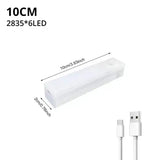 Night Lights Wireless LED Motion Sensor Lamp USB Rechargeable Magnetic For Wardrobe Room Closet Kitchen Aisle Tube