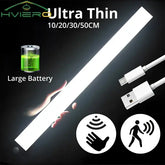 Night Lights Wireless LED Motion Sensor Lamp USB Rechargeable Magnetic For Wardrobe Room Closet Kitchen Aisle Tube