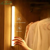 Night Lights Wireless LED Motion Sensor Lamp USB Rechargeable Magnetic For Wardrobe Room Closet Kitchen Aisle Tube