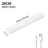 Night Lights Wireless LED Motion Sensor Lamp USB Rechargeable Magnetic For Wardrobe Room Closet Kitchen Aisle Tube