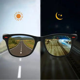 Men’s HD Night Vision Polarized Sunglasses – Anti-Glare Driving Goggles Yellow Lens Sports Glasses for Night & Foggy