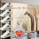 Non Marking Clothes Hangers for Home Use Non Slip Drying Hangers Metal Thick Clothes Hangers Storage Bedrooms Wardrobes