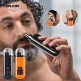 Nose Hair Trimmer Rechargeable Electric Nose Hair Remover Men Eyebrow Hair Shaving Razor Mini Pocket Portable Nose Hair
