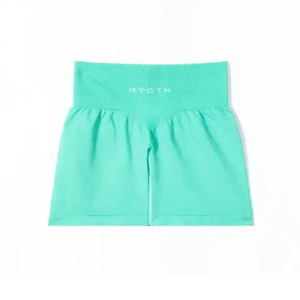 Nvgtn Seamless Pro Spandex Shorts for Men and Women - Turquoise / S