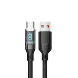 OOZCC LCD Watt Display Cable Max 120W Super Fast Charging USB Type C Cable Data Transfer USB A to Lightning