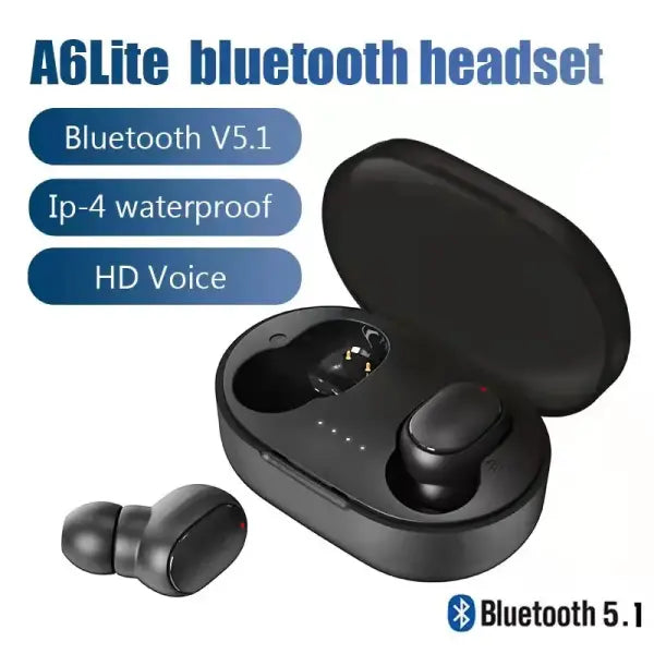 A6S TWS Wireless Bluetooth Earbuds 20mm Sport Stereo Audio