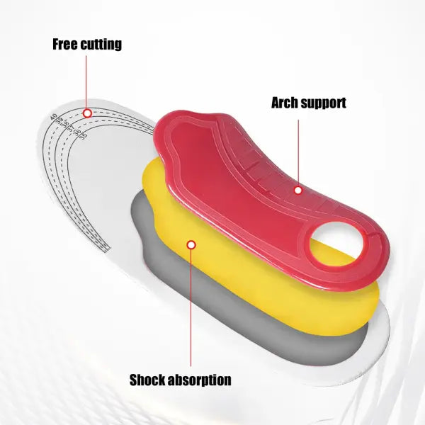 Orthopedic Insoles EVA Arch Support Air Movement Damping Cushioning