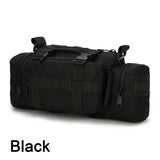 Hunting Waist Pack Camping Hiking Pouch Chest Bag Nylon Versatile Use - black